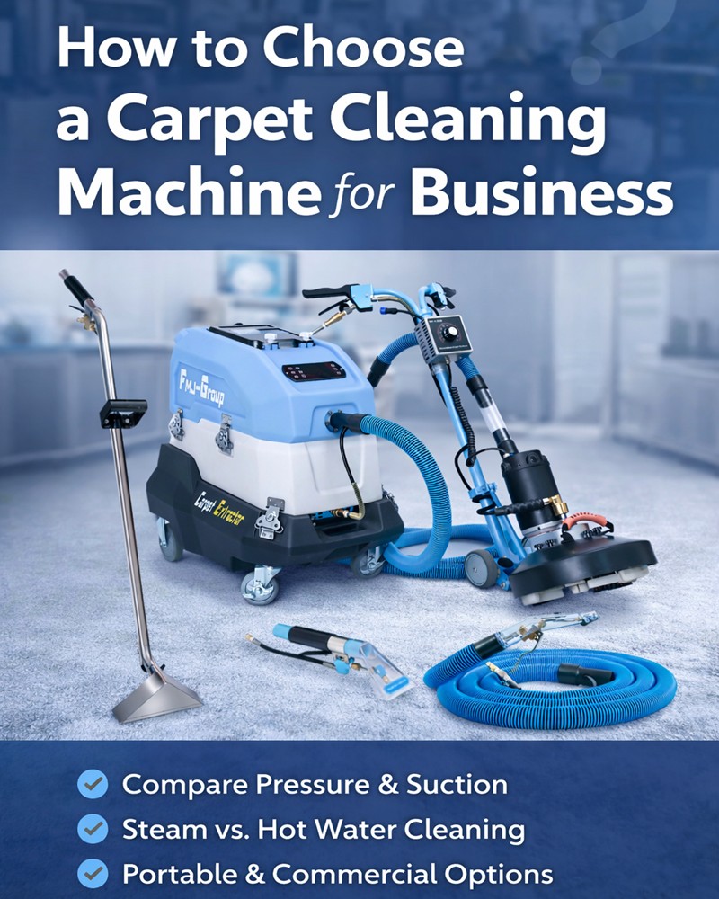 Como escolher uma máquina de limpeza de carpetes e estofados para sua empresa